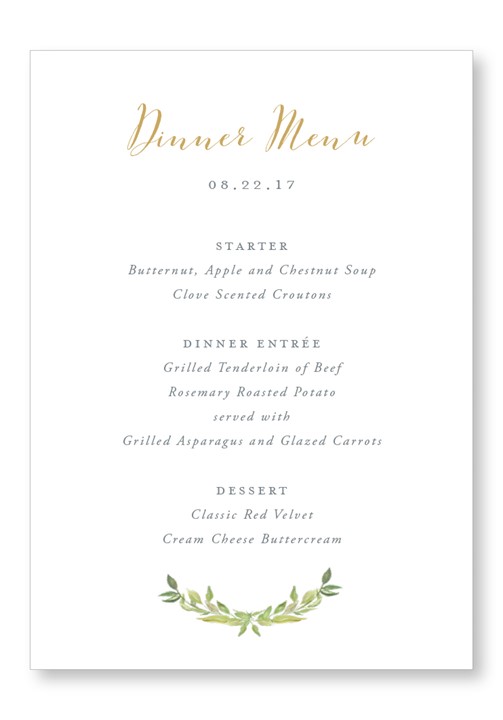 Laurel Menu