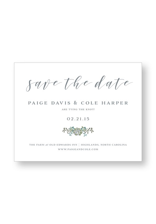 Succulent Save the Date
