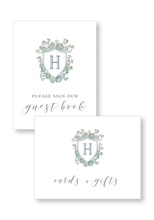 Succulent Ceremony & Reception Small Signage