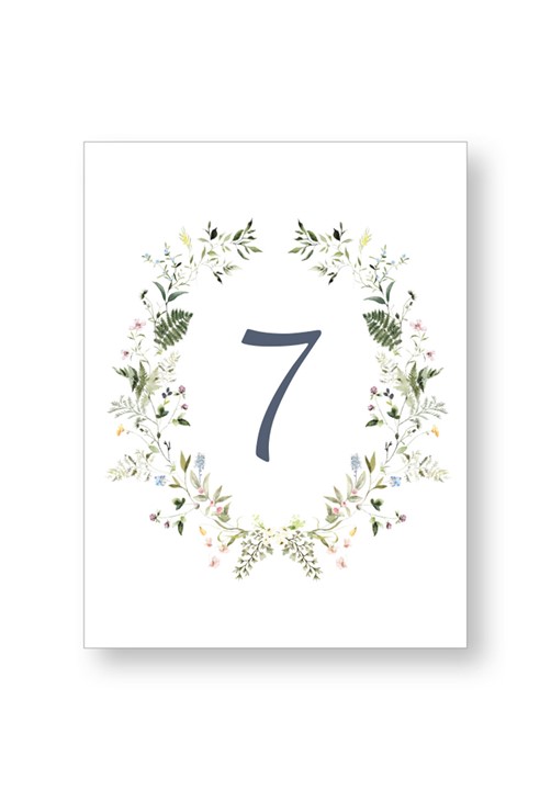 Blue Bell Table Numbers