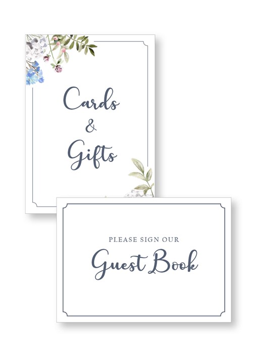 Blue Bell Ceremony & Reception Small Signage