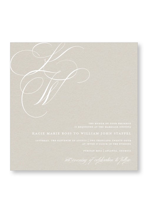 Peony Invitation