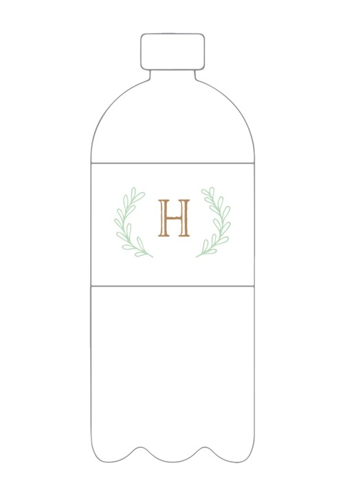 Sage Water Bottle Label