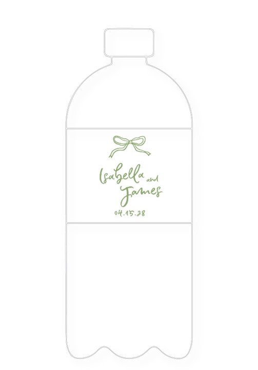 Daisy Water Bottle Label
