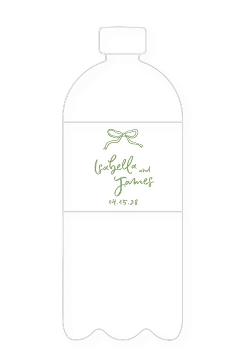 Daisy Water Bottle Label