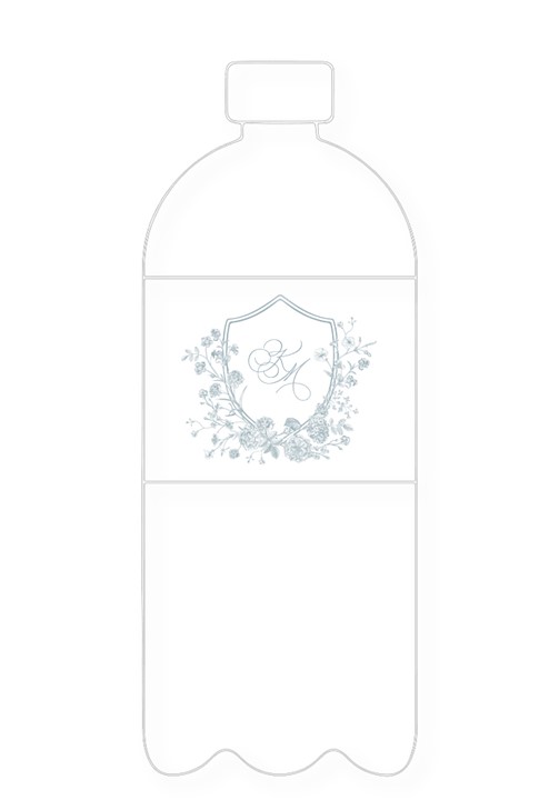 Blossom Water Bottle Label