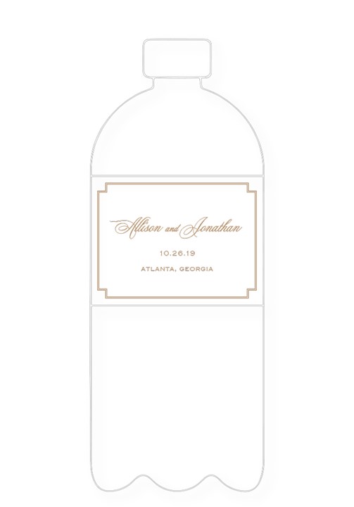 Primrose Water Bottle Label