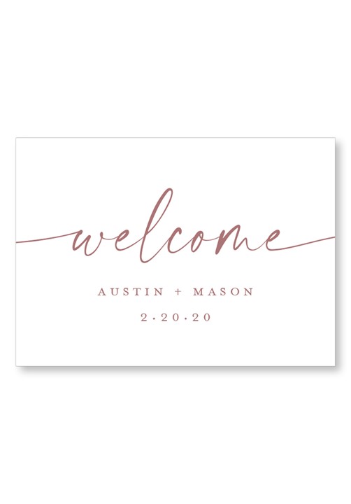 Ivy Ceremony & Reception Large Signage