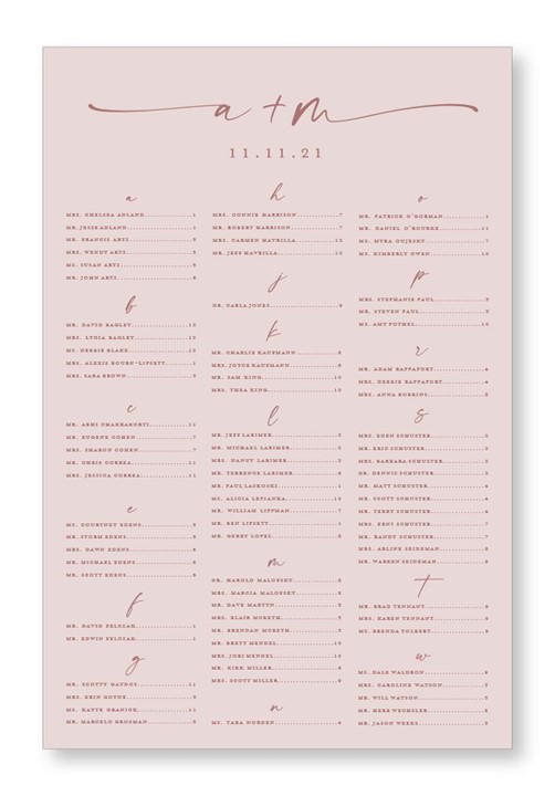 Ivy Seating Chart