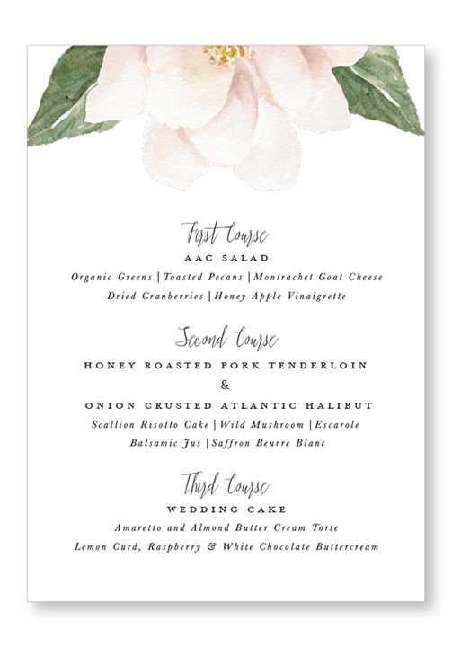 Dogwood Menu