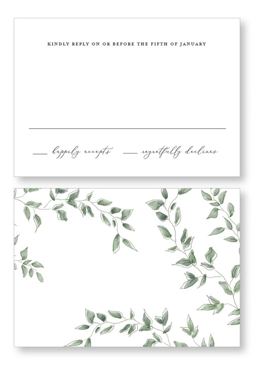 Eucalyptus RSVP Card