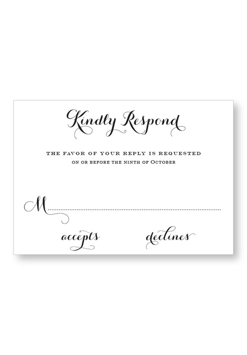 Gardenia RSVP Card