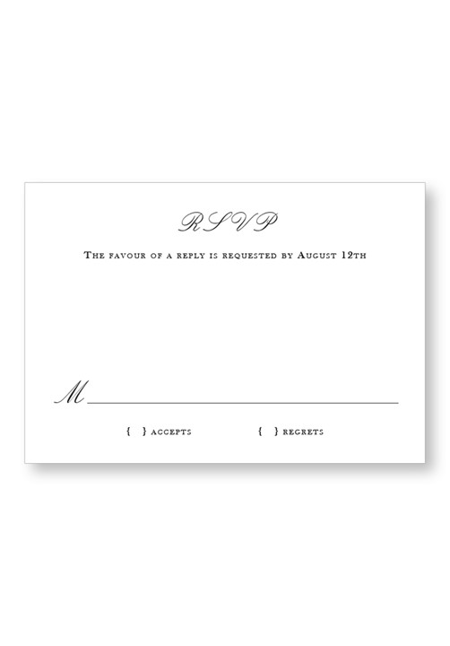 Jasmin RSVP Card