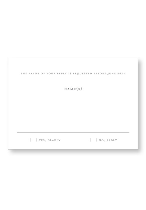 Laurel RSVP Card