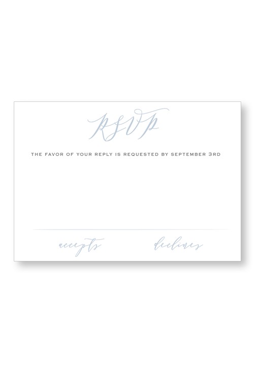 Periwinkle RSVP Card