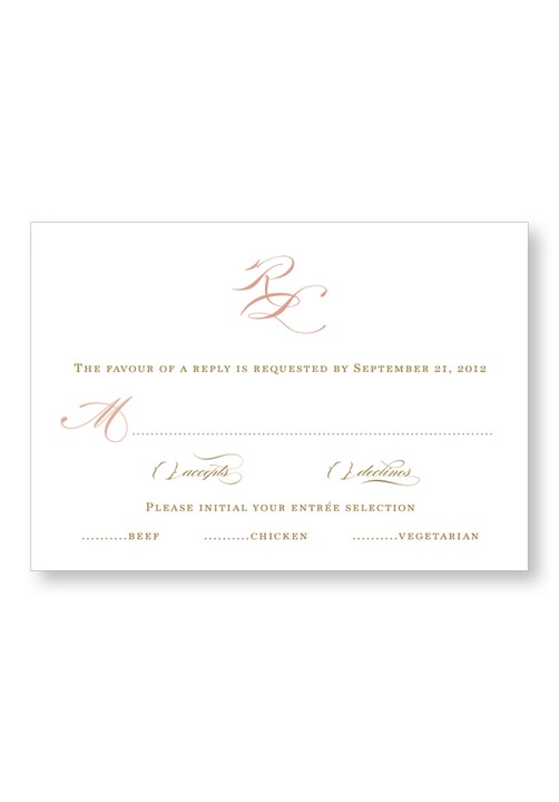 Rose RSVP Card