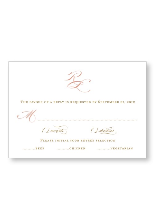 Rose RSVP Card