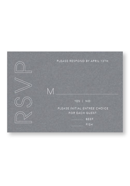 Orchid RSVP Card