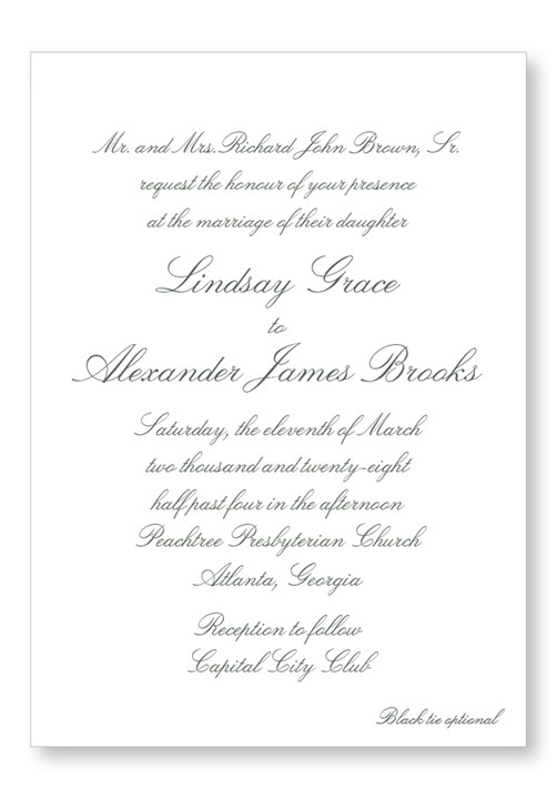 Rosemary Invitation