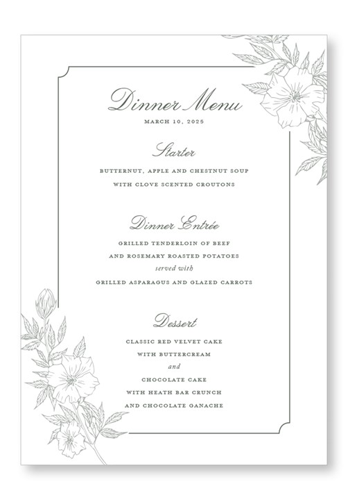 Rosemary Menu