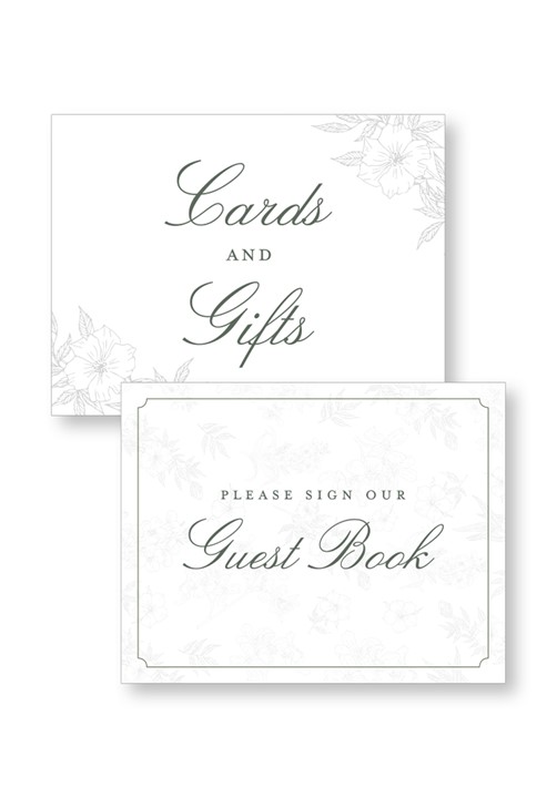 Rosemary Ceremony & Reception Small Signage