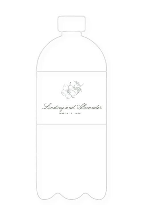 Rosemary Water Bottle Label