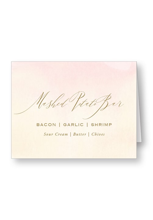 Wildflower Food Station & Appetizer Signage