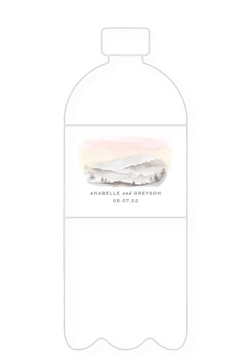 Wildflower Water Bottle Label