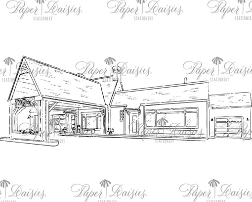 Foxglove Marietta Venue Sketch Artwork