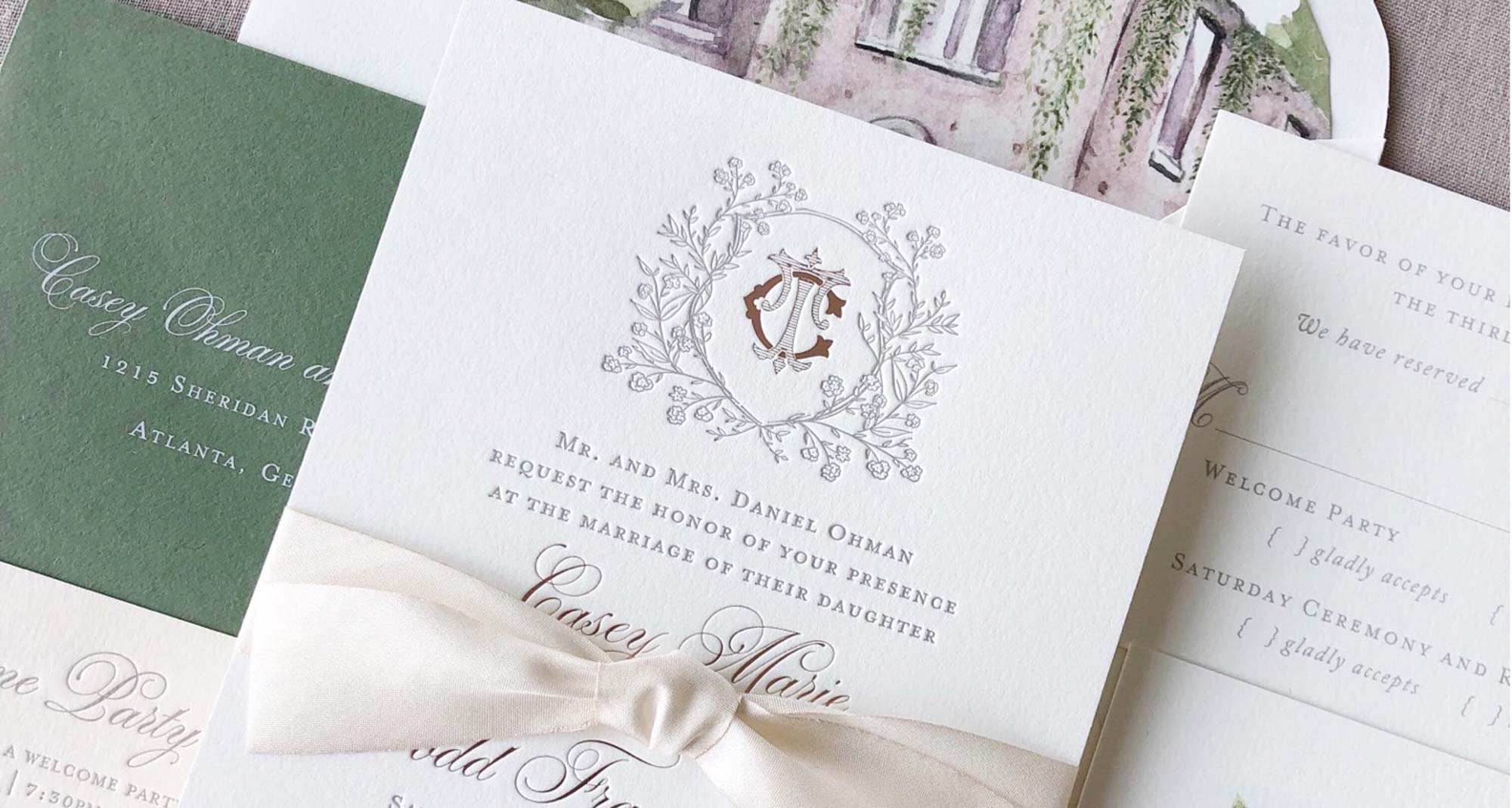 Shop Customized Wedding Invitations | Paper Daisies Stationery, Atlanta